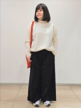 「アイテム（その他トップス）」を使った、ICHINOSEさん（レディース・156cm）の冬コーディネート