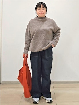 「アイテム（その他トップス）」を使った、ICHINOSEさん（レディース・156cm）の冬コーディネート