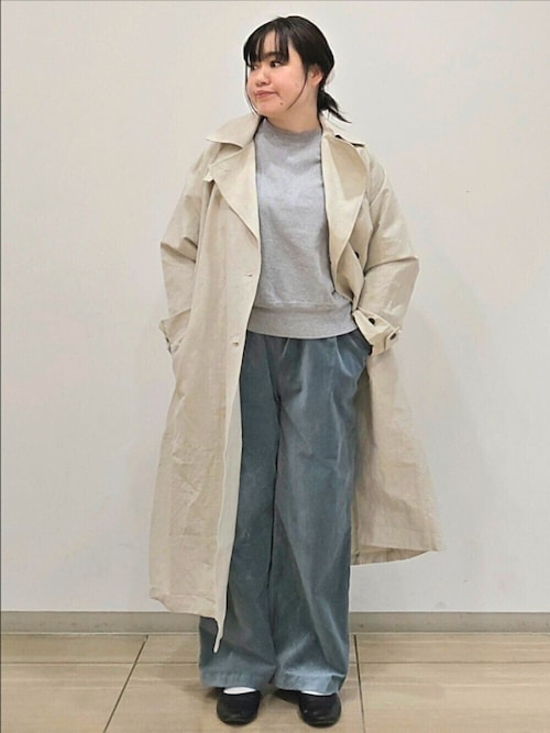 【新品タグ付】かぐれ コットンリネン オーバートレンチ ベージュ 春アウター カグレ かぐれ 『ユニセックス』コットンリネンオーバートレンチコート