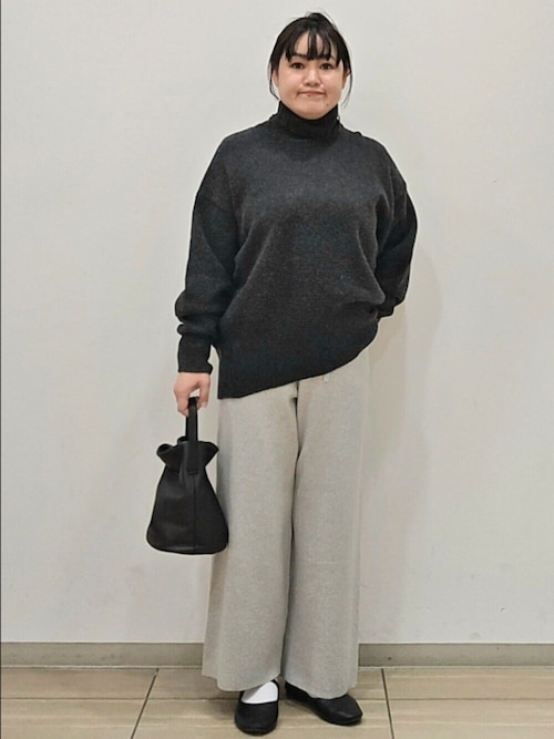 かぐれ　ハミルトンタートルニット　CHARCOAL 【2025AW】 ハミルトンタートルニット（ニット/セーター）｜かぐれ（カグレ）の