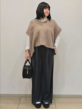 ICHINOSEさん（レディース・156cm）の冬コーディネート