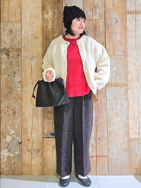 「アイテム（その他雑貨）」を使った、ICHINOSEさん（レディース・156cm）の秋コーディネート