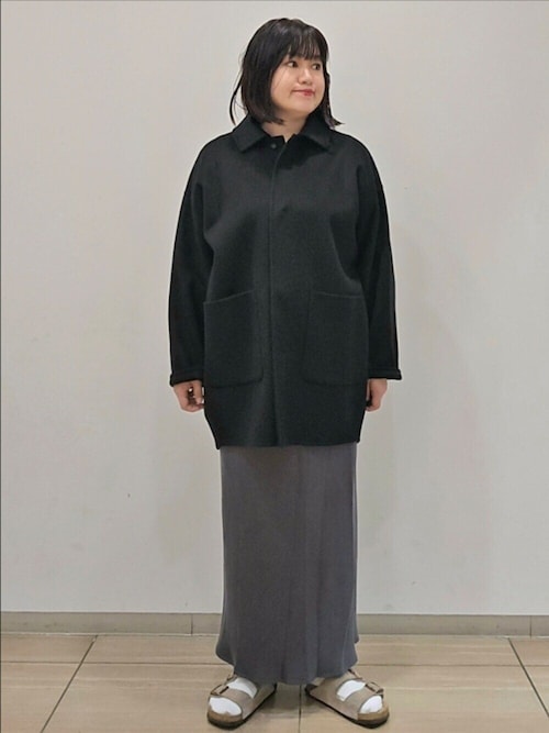 ウールステンカラーショートコート（その他アウター）｜かぐれ