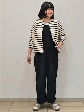 「アイテム（カーディガン/ボレロ、その他）」を使った、ICHINOSEさん（レディース・156cm）の秋コーディネート