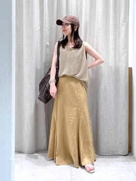 「アイテム（キャップ）」を使った、yukaさん（レディース・150cm・30代）の夏コーディネート