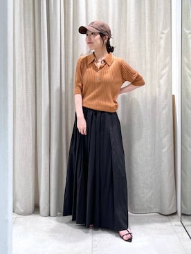 「アイテム（キャップ）」を使った、yukaさん（レディース・150cm・30代）の夏コーディネート