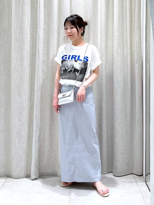 セール】リネンレーヨンストレッチスカート（スカート