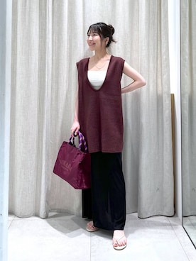 「アイテム（アクセサリー）」を使った、yukaさん（レディース・150cm・30代）の夏コーディネート