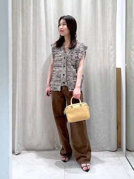 「アイテム（ベスト）」を使った、yukaさん（レディース・150cm・30代）の夏コーディネート
