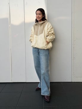 「Ungrid（アングリッド）のアイテム（ブルゾン）」を使った、北畠まみさん（レディース・159cm）の秋コーディネート