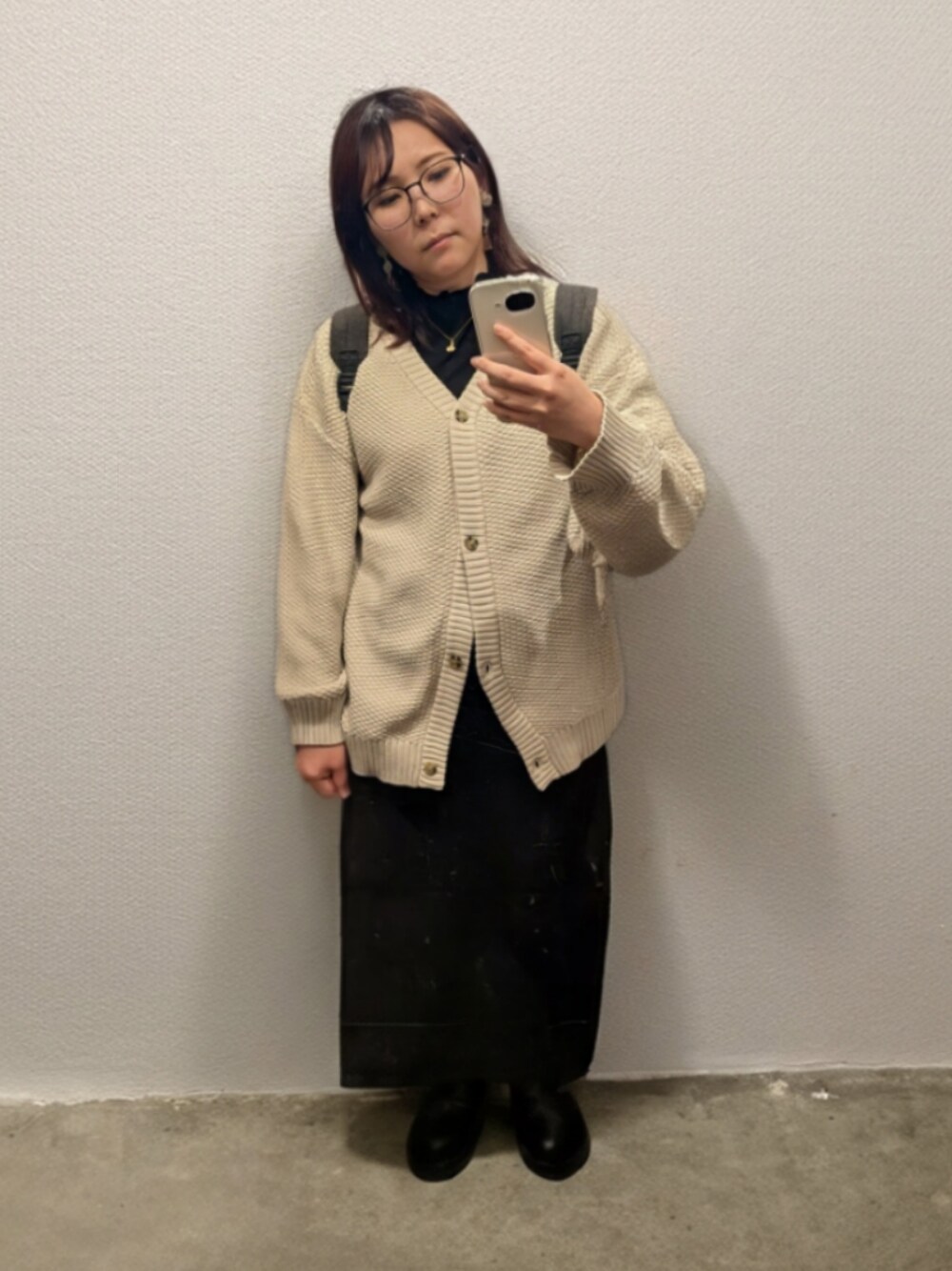 ニットなのに軽量！2wayケーブル編み圧縮ニット オーバーサイズ