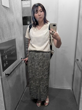 「A part by（アパートバイ）のアイテム」を使った、飲酒さん（骨格ウェーブ・レディース・166cm）の夏コーディネート