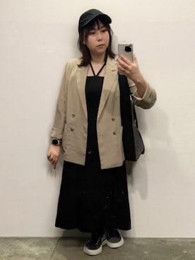 「ROPE' PICNIC（ロペピクニック）のアイテム」を使った、飲酒さん（レディース・166cm）の夏コーディネート