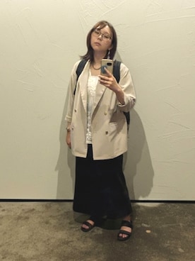 飲酒さん(レディース・166cm)の春コーディネート