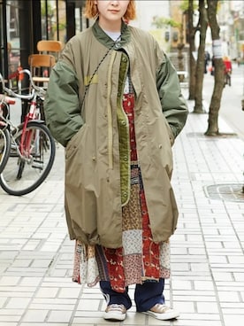 「BEAMS BOY（ビームスボーイ）のアイテム（その他アウター）」を使った、yumeee06278さん（レディース・155cm）の夏コーディネート