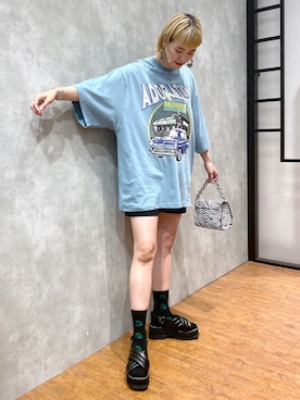 「PBLIM（ページボーイリム）のアイテム（レッグウェア）」を使った、fukuamiさん（レディース・162cm）の春コーディネート