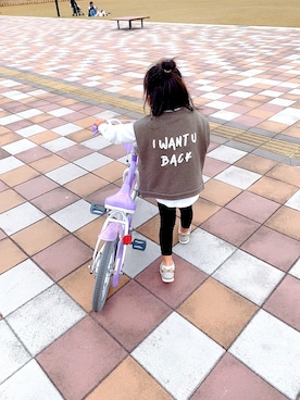 「5歳」｜「アイテム（ベスト）」を使った、sora*haruさん（キッズ・100cm）の秋コーディネート