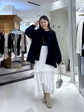 「アイテム（トートバッグ）」を使った、satolabonさん（レディース・165cm）の秋コーディネート