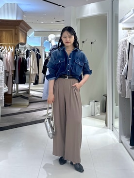 「骨格ナチュラル」｜satolabonさん（レディース・165cm）の冬コーディネート