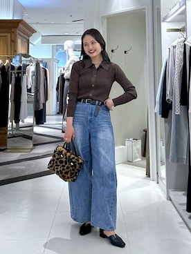 satolabonさん（骨格ナチュラル・レディース・165cm）の秋コーディネート