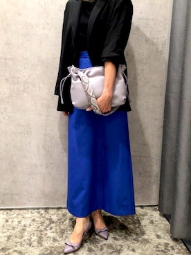 「アイテム（ハンドバッグ、パープル系）」を使った、artemis by DIANA 東京ソラマチ店さん（レディース・160cm）の秋コーディネート