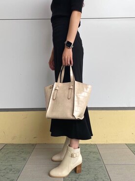 「ブーツコーデ」｜「アイテム（その他）」を使った、artemis by DIANA 東京ソラマチ店さん（レディース・160cm）の秋コーディネート