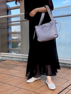 「アイテム（ハンドバッグ、パープル系）」を使った、artemis by DIANA 東京ソラマチ店さん（レディース・160cm）の秋コーディネート