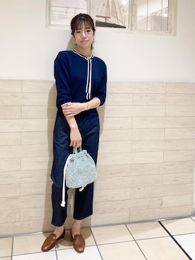 「ボウタイ」｜Miさん（レディース・170cm）の夏コーディネート