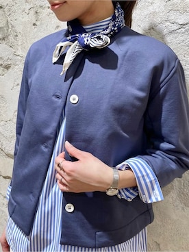 「ショートブルゾン」｜「アイテム（ジャケット/アウター）」を使った、Miさん（レディース・170cm）の冬コーディネート