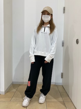 「テラスモール湘南」｜「アイテム（スウェット）」を使った、Aさん（レディース・155cm）の冬コーディネート