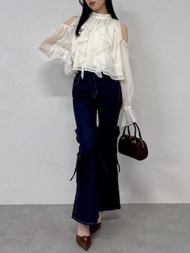 「dazzlin（ダズリン）のアイテム」を使った、ayuriさん（レディース・162cm）の冬コーディネート