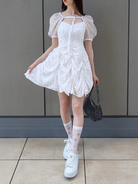 「dazzlin（ダズリン）のアイテム（ワンピース/ドレス）」を使った、ayuriさん（レディース・162cm）の夏コーディネート