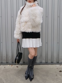 パールチェーンエコファーブルゾン｜ダズリン（dazzlin）公式通販