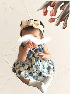 「アイテム（ママ＆ベビー）」を使った、na.mamさん（キッズ・70cm）の夏コーディネート
