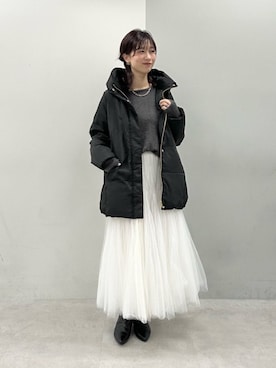 「アイテム（ダウンジャケット/コート）」を使った、Haruさん（レディース・160cm・20代）の冬コーディネート