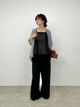 「LARUTA（ラルータ）のアイテム」を使った、Haruさん（レディース・160cm）の夏コーディネート