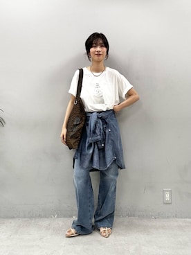 「LARUTA（ラルータ）のアイテム」を使った、Haruさん（レディース・160cm）の夏コーディネート
