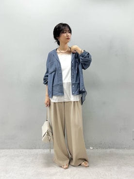 「LARUTA（ラルータ）のアイテム」を使った、Haruさん（レディース・160cm）の夏コーディネート