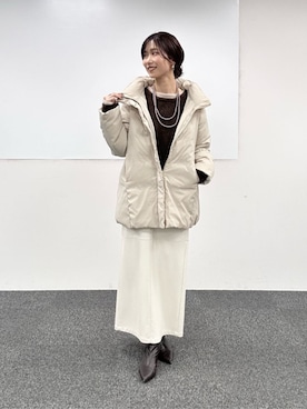 「アイテム（ダウンジャケット/コート）」を使った、Haruさん（レディース・160cm・20代）の冬コーディネート