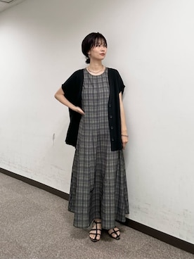 「LARUTA（ラルータ）のアイテム」を使った、Haruさん（レディース・160cm）の夏コーディネート