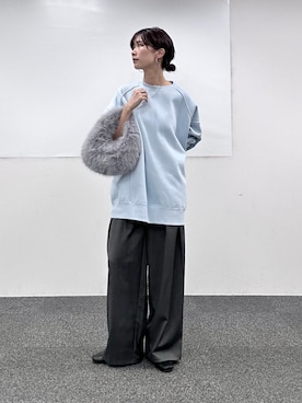 「アイテム（スウェット）」を使った、Haruさん（レディース・160cm・30代）の秋コーディネート