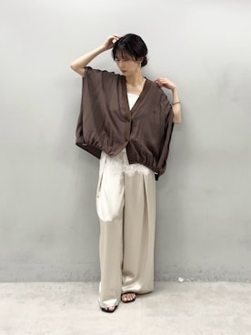「LARUTA（ラルータ）のアイテム」を使った、Haruさん（レディース・160cm）の春コーディネート