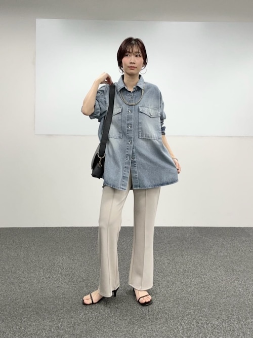 セール】【LARUTA】デニムオーバーシャツ（シャツ/ブラウス）｜LARUTA