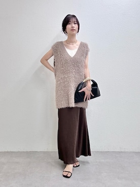 「アイテム（タンクトップ）」を使った、Haruさん（レディース・160cm・20代）の秋コーディネート