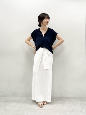 「LARUTA（ラルータ）のアイテム」を使った、Haruさん（レディース・160cm）の夏コーディネート