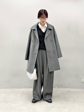 「アイテム（ローファー）」を使った、Haruさん（レディース・160cm・30代）の冬コーディネート