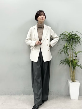 「アイテム（テーラードジャケット）」を使った、Haruさん（レディース・160cm・30代）の冬コーディネート