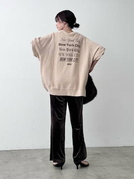「アイテム（スウェット）」を使った、Haruさん（レディース・160cm・20代）の秋コーディネート