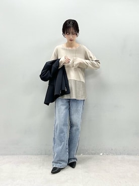 「アイテム（テーラードジャケット）」を使った、Haruさん（レディース・160cm・30代）の冬コーディネート