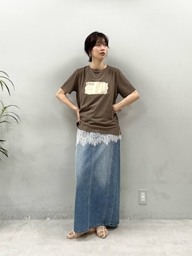 「LARUTA（ラルータ）のアイテム」を使った、Haruさん（レディース・160cm）の夏コーディネート